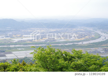 旅伏山から眺めた出雲平野の景色 119014109