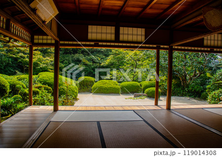 【京都風景】詩仙堂 落ち着きのある庭 【京都風景】詩仙堂 落ち着きのある庭 119014308