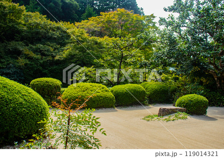 【京都風景】詩仙堂　落ち着きのある庭 119014321