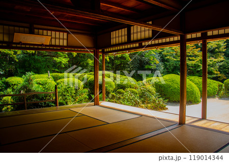 【京都風景】詩仙堂　落ち着きのある庭 119014344