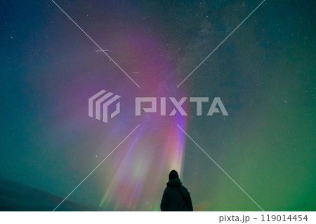 アイスランドで見たオーロラ アイスランドで見たオーロラ 119014454