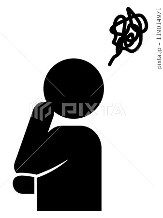 悩んでいる人や迷っている人やモヤモヤしてる人 119014971