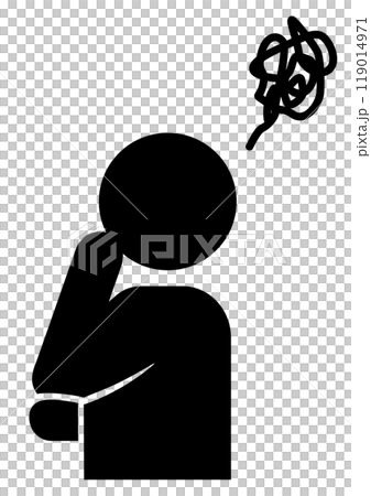 People who are worried, confused or confused 119014971