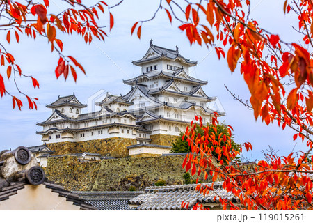 Himeji Castle white heron castle autumn, Japan, Unesco World Heritage Site Himeji castle, Japan, An elegant and impregnable samurai fortress, Hyogo, Himeji Castle, Japan. Himeji Castle white heron castle autumn, Japan, Unesco World Heritage Site Himeji castle, Japan, An elegant and impregnable samurai fortress, Hyogo, Himeji Castle, Japan. 119015261