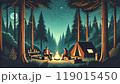 夜のキャンプ 119015450