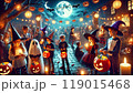 夜のハロウィンパーティー 119015468
