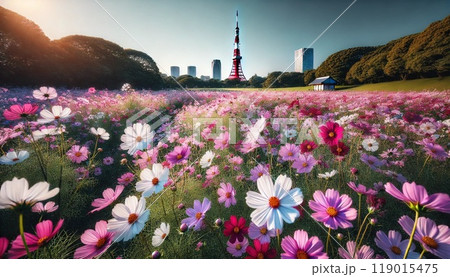 秋の東京の風景 119015475