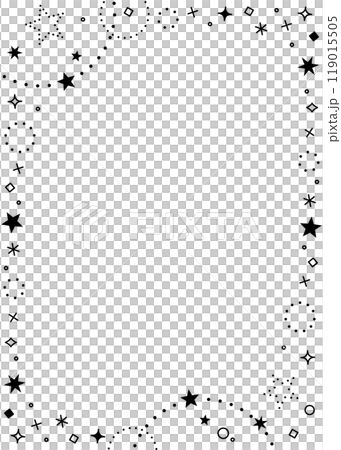 冬季裝飾框、星星和閃光裝飾、肖像背景 冬季裝飾框、星星和閃光裝飾、肖像背景 119015505