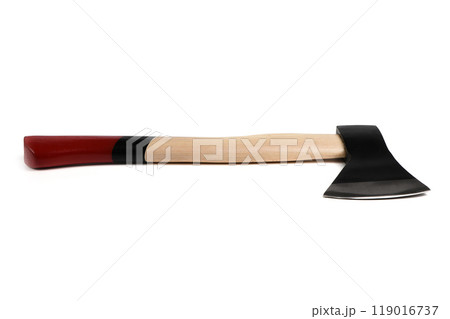 Axe with wooden handle. Axe with wooden handle. 119016737