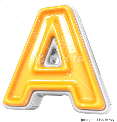 Number With Font 3D Render Number With Font 3D Render 119016755