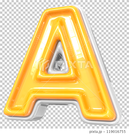 Number With Font 3D Render Number With Font 3D Render 119016755
