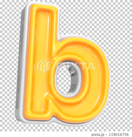 Number With Font 3D Render Number With Font 3D Render 119016756