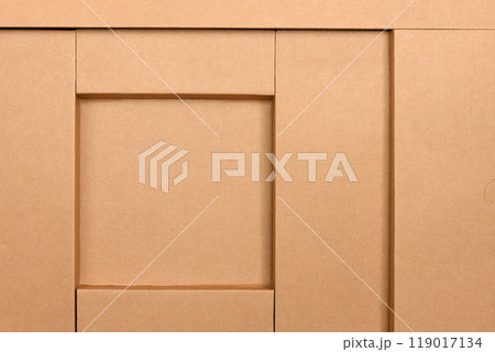 Cardboard packaging. Cardboard frame for advertising 119017134
