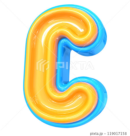 Number With Font 3D Render Number With Font 3D Render 119017158