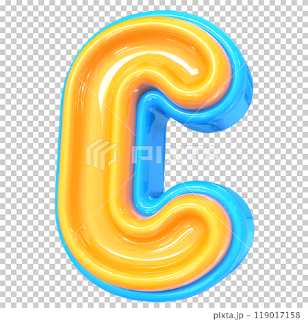 Number With Font 3D Render Number With Font 3D Render 119017158