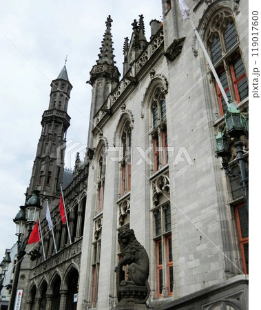 ベルギーのブルージュの風景 119017600