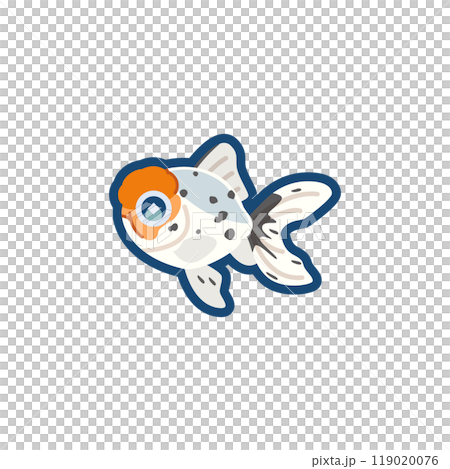 Illustration of a cute goldfish (Kanto Tokin) 119020076