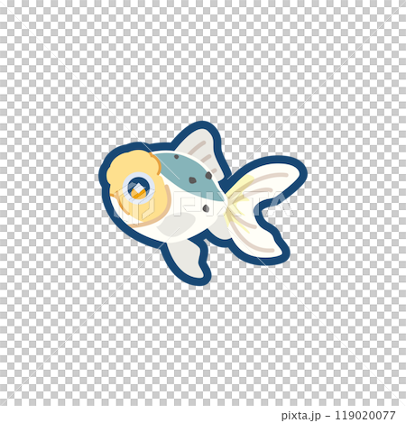 Illustration of a cute goldfish (Tenka) 119020077