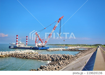 起重機船(クレーン船)　 海洋土木 119020136