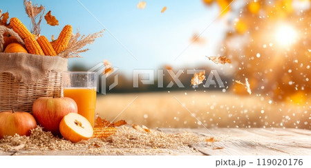 Happy Thanksgiving and Autumn Backgrounds. Halloween, Thanksgiving day 119020176