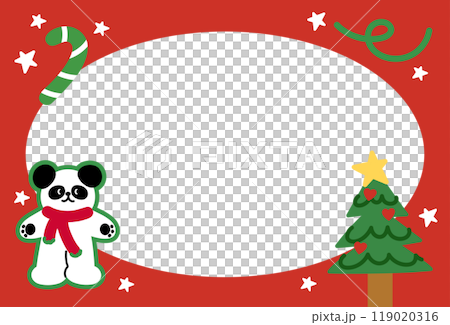 Christmas and New Year red frame with panda, red scarf, Christmas tree, candy cane, star for festive decoration, polaroid frame, banner, backdrop, winter season, animal, zoo, souvenir shop, post card Christmas and New Year red frame with panda, red scarf, Christmas tree, candy cane, star for festive decoration, polaroid frame, banner, backdrop, winter season, animal, zoo, souvenir shop, post card 119020316