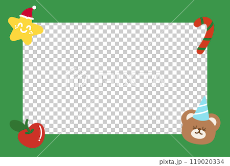 Christmas and New Year green frame with teddy bear, party hat, candy cane for festive decoration, polaroid frame, banner, backdrop, winter season, animal, zoo, souvenir shop, post card, Christmas card Christmas and New Year green frame with teddy bear, party hat, candy cane for festive decoration, polaroid frame, banner, backdrop, winter season, animal, zoo, souvenir shop, post card, Christmas card 119020334