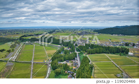 黒部川扇状地の要　愛本橋とその周辺　黒部川扇状地 119020466