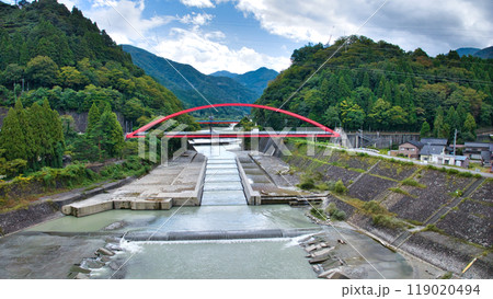 黒部川扇状地の要 愛本橋とその周辺 黒部川扇状地 黒部川扇状地の要 愛本橋とその周辺 黒部川扇状地 119020494