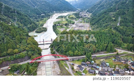 黒部川扇状地の要 愛本橋とその周辺 黒部川扇状地 黒部川扇状地の要 愛本橋とその周辺 黒部川扇状地 119020507