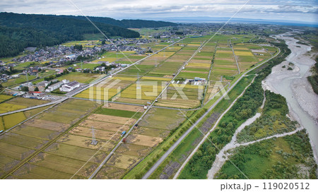 黒部川扇状地の要 愛本橋とその周辺 黒部川扇状地 黒部川扇状地の要 愛本橋とその周辺 黒部川扇状地 119020512
