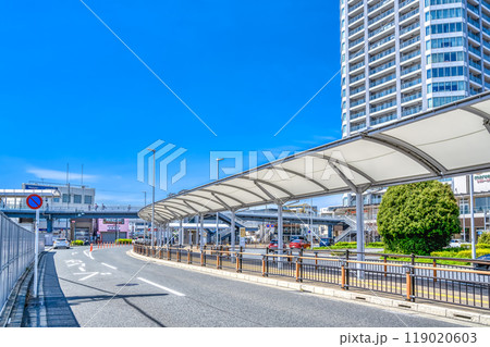 神奈川県横浜市の都市風景　長津田駅 119020603