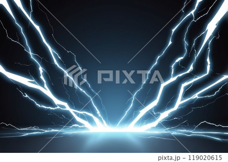 暗い空間に電撃が迸る背景イラスト 暗い空間に電撃が迸る背景イラスト 119020615