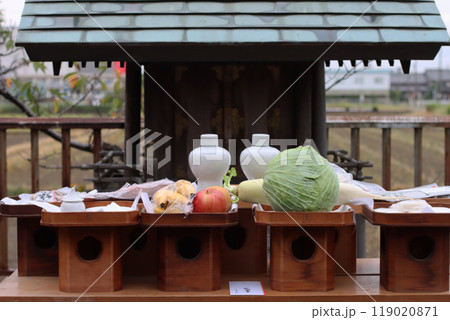 地域神社の祭礼お供え 119020871
