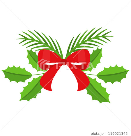 Christmas wreath design element. Winter holiday decoration. Christmas wreath design element. Winter holiday decoration. 119021543