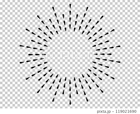 Simple and easy to use concentration lines Black 3 Simple and easy to use concentration lines Black 3 119021690