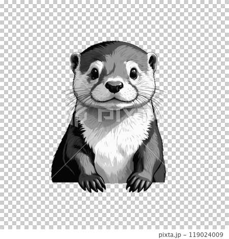 Otter illustration │ Otter │ Animal │ 005 119024009