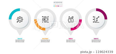 Business concept infographic template with option. 119024339