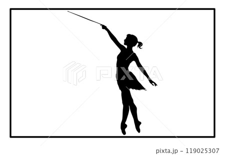 Baton Twirling Silhouette, Twirling Svg, Sport Baton Silhouette Baton Twirling Silhouette, Twirling Svg, Sport Baton Silhouette 119025307