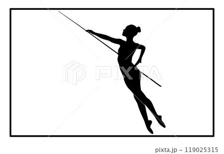Baton Twirling Silhouette, Twirling Svg, Sport Baton Silhouette 119025315