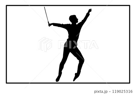 Baton Twirling Silhouette, Twirling Svg, Sport Baton Silhouette 119025316