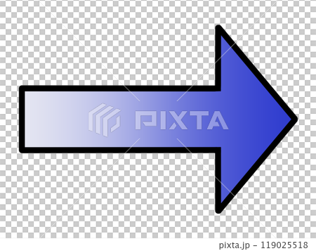 Blue gradient arrow (with line drawing) Blue gradient arrow (with line drawing) 119025518