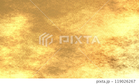金色の和柄模様・背景 金色の和柄模様・背景 119026267