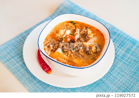 もずくのピリ辛中華スープ もずくのピリ辛中華スープ 119027572