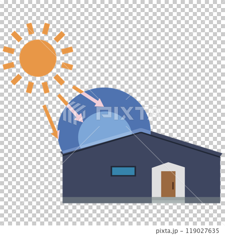 使用太陽能板的太陽能發電系統圖示 119027635