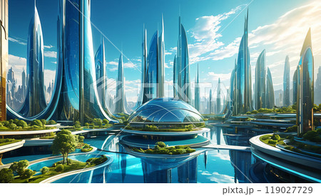 マリーナベイサンズを見上げる 119027729