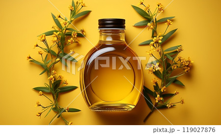 Canola flower essential oil organic scent 119027876