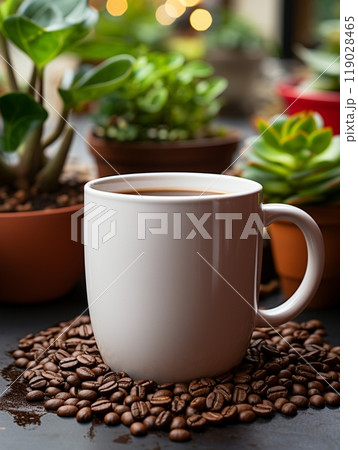 Mug mockup, cup ceramic drink coffee mockup, white blank product business label company and community indentity 119028465