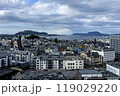 Panoramic view of the port city of Alesund. Norway. 119029220