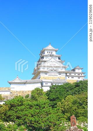 兵庫県姫路市、国宝姫路城の風景 兵庫県姫路市、国宝姫路城の風景 119029666