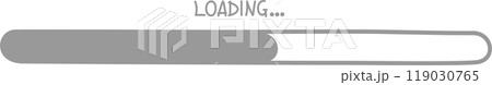 cute doodle hand draw loading bar counter, text box, flat design png illustration 119030765